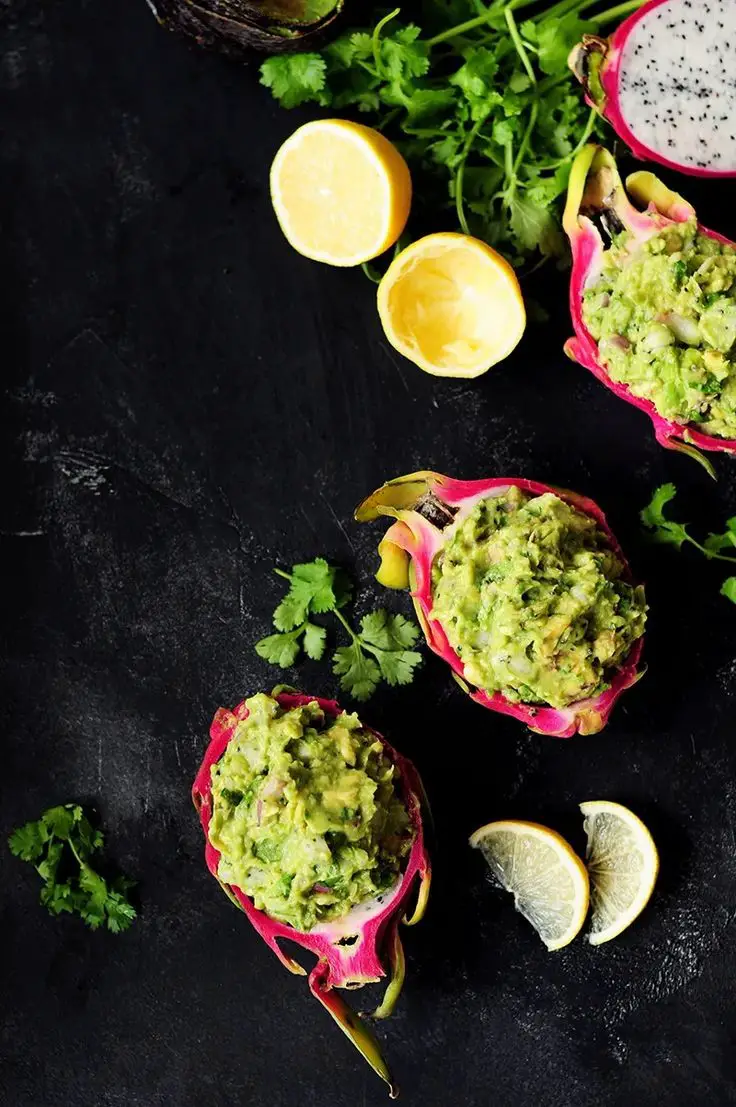 Dragon Fruit Guacamole