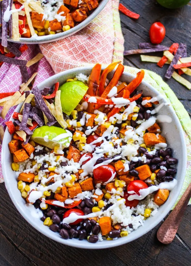 Easy Veggie And Black Bean Pantry Bowls