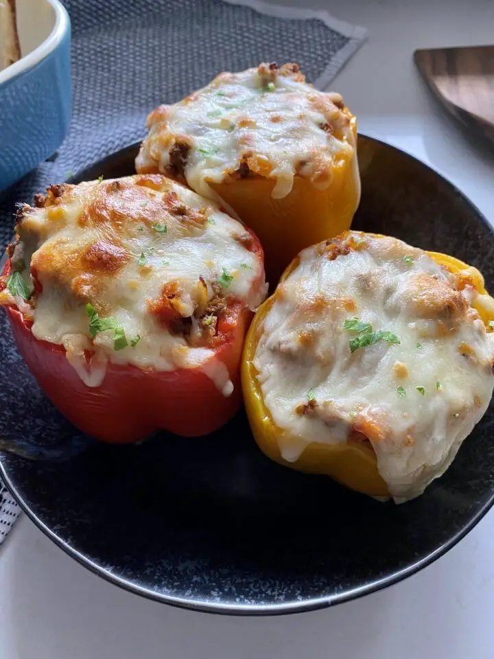 Cauliflower Rice Stuffed Peppers