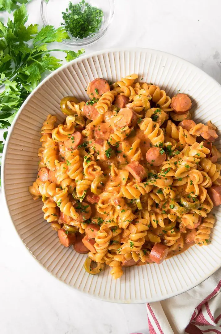 Hot Dog Pasta