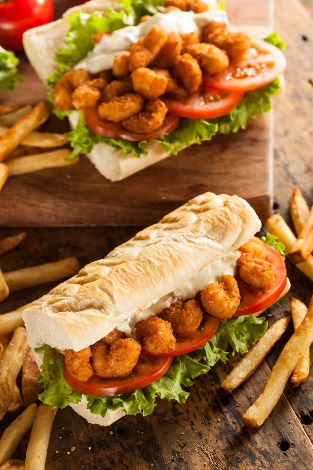 The Ultimate Shrimp Po Boy Sandwich