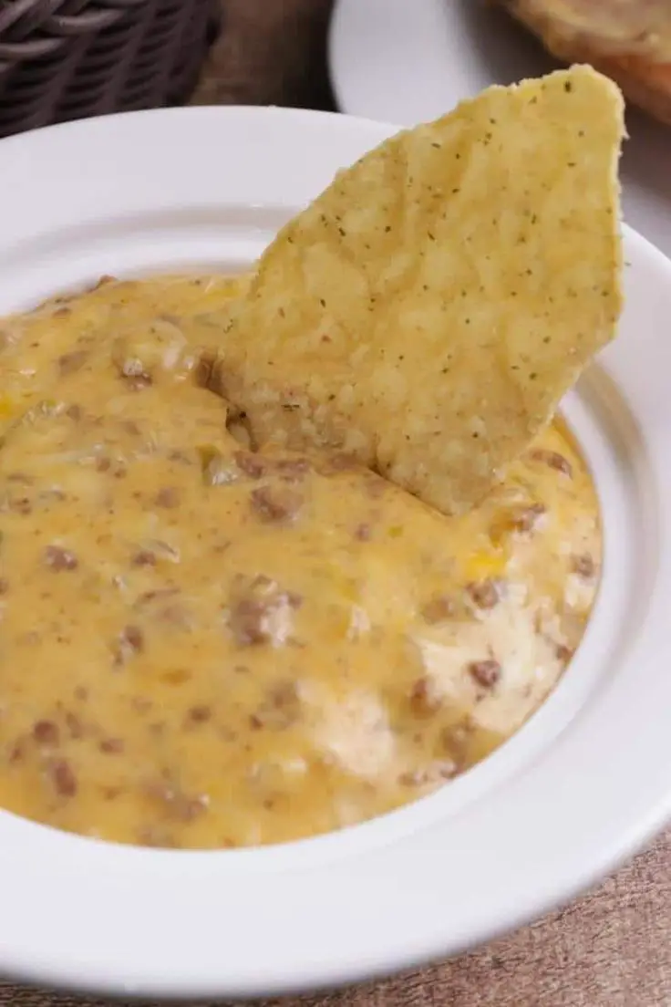 Easy Crockpot Beef And Queso Dip