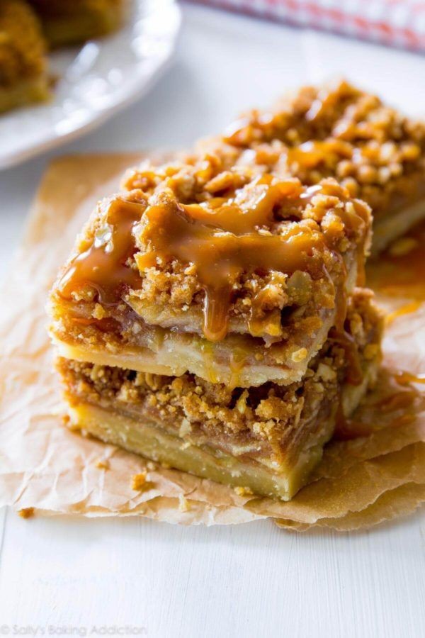 Salted Caramel Apple Pie Bars