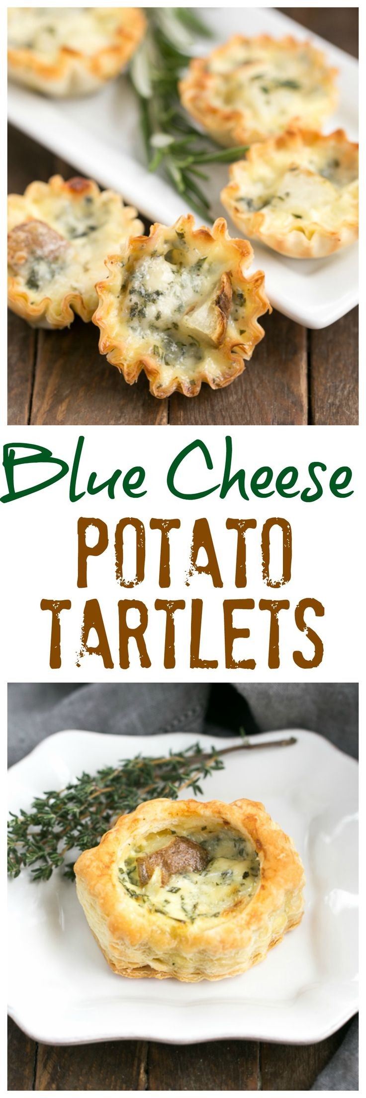 Potato Blue Cheese Tartlets