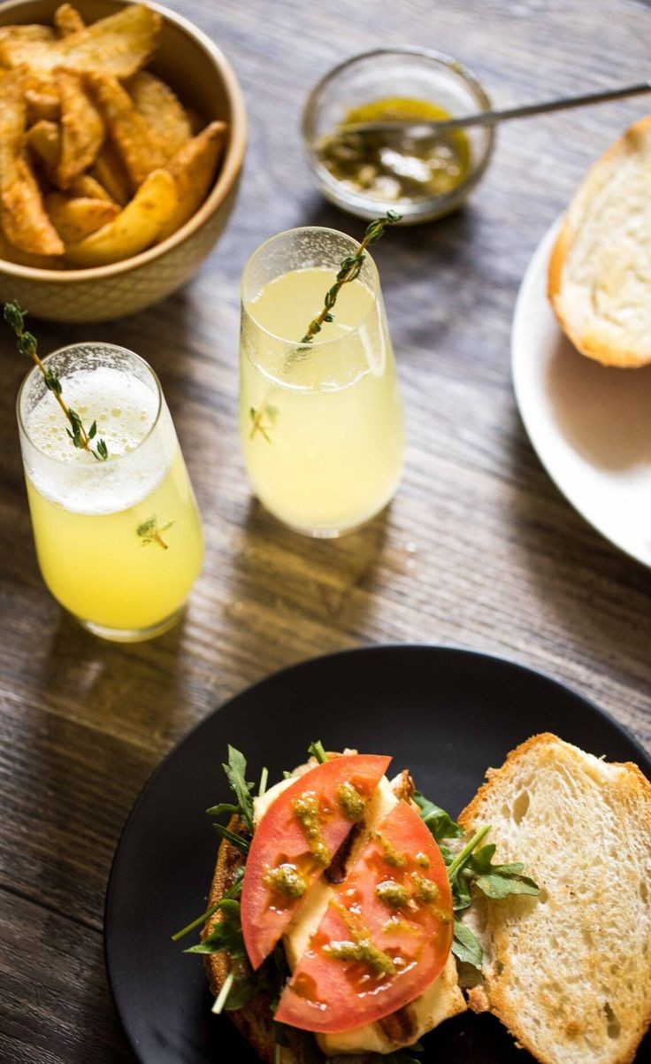 Honey, Lemon, Thyme & Ouzo Sparkling Cocktail