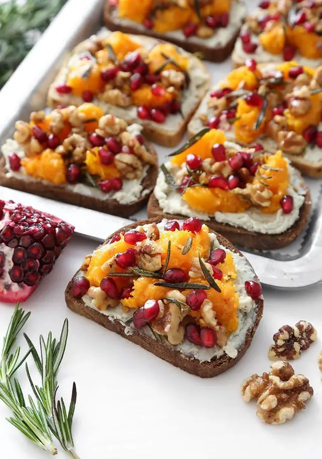 Butternut Blue Cheese Crostini