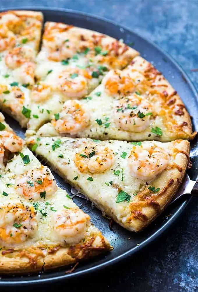 Shrimp Scampi Pizza