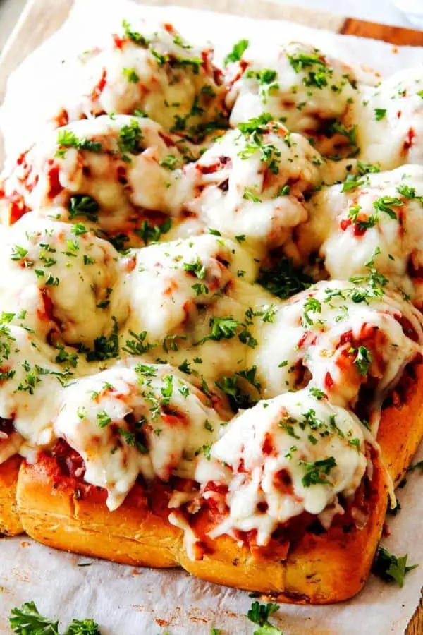 Cheesy Italian Meatball Sliders