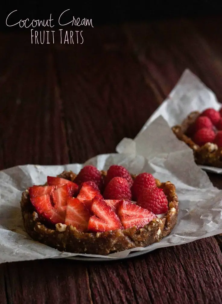 Coconut Cream Fruit Tarts