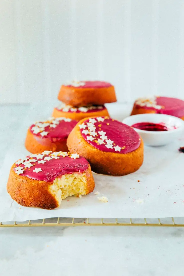 Yuzu And Black Currant Cakelets