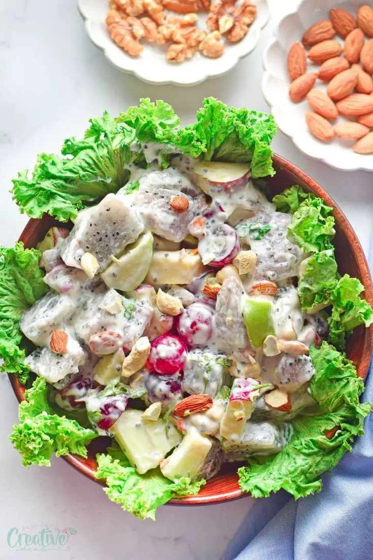 Dragon Fruit Waldorf Salad