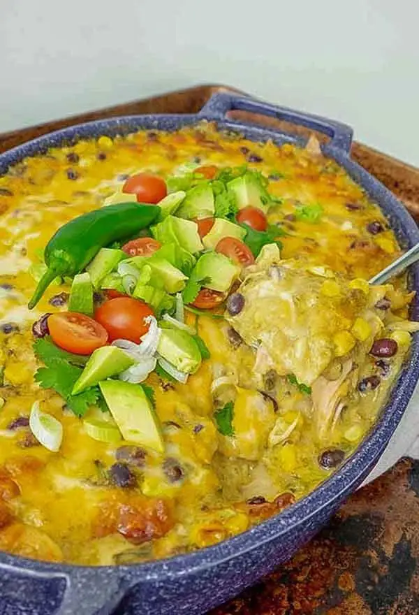 Rotisserie Chicken Enchilada Casserole