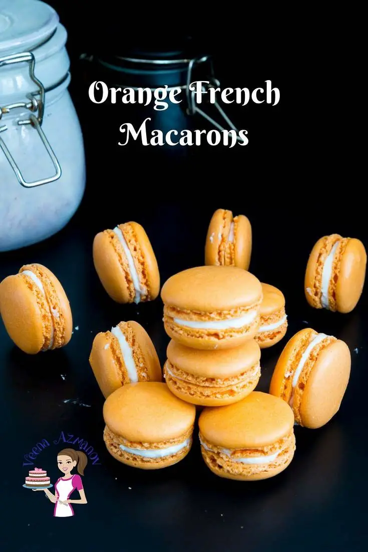 Orange French Macarons