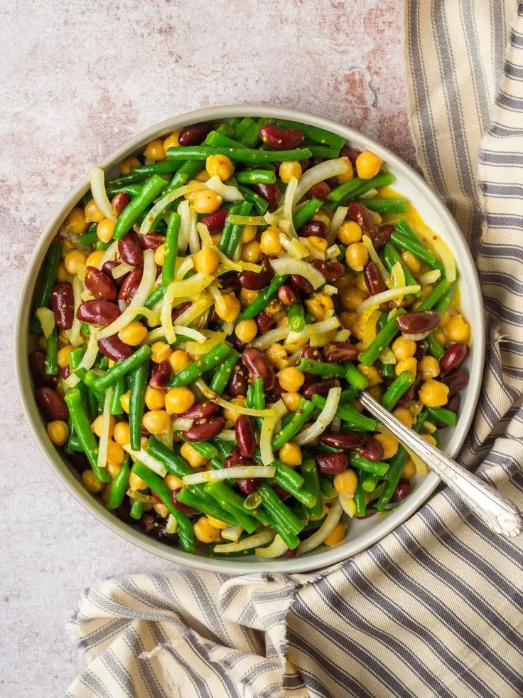 Honey Mustard Three Bean Salad