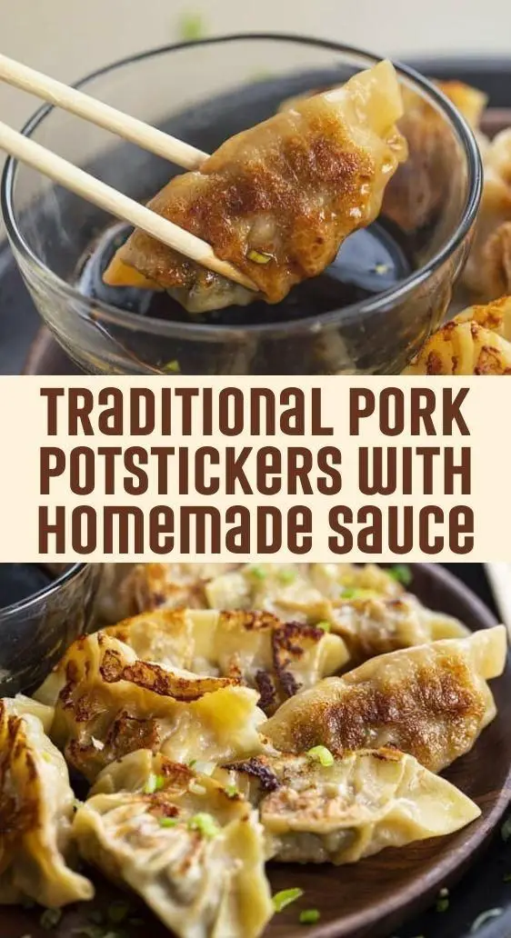 Pork Potstickers With Homemade Sauce