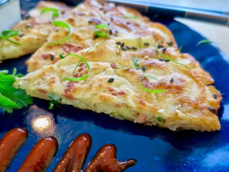 Kimchi & Bacon Spam Pancakes