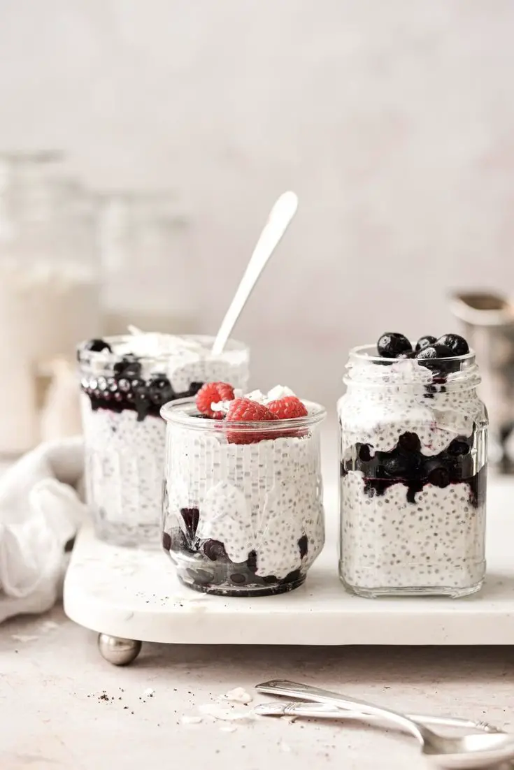 Coconut Milk Chia Pudding Parfait