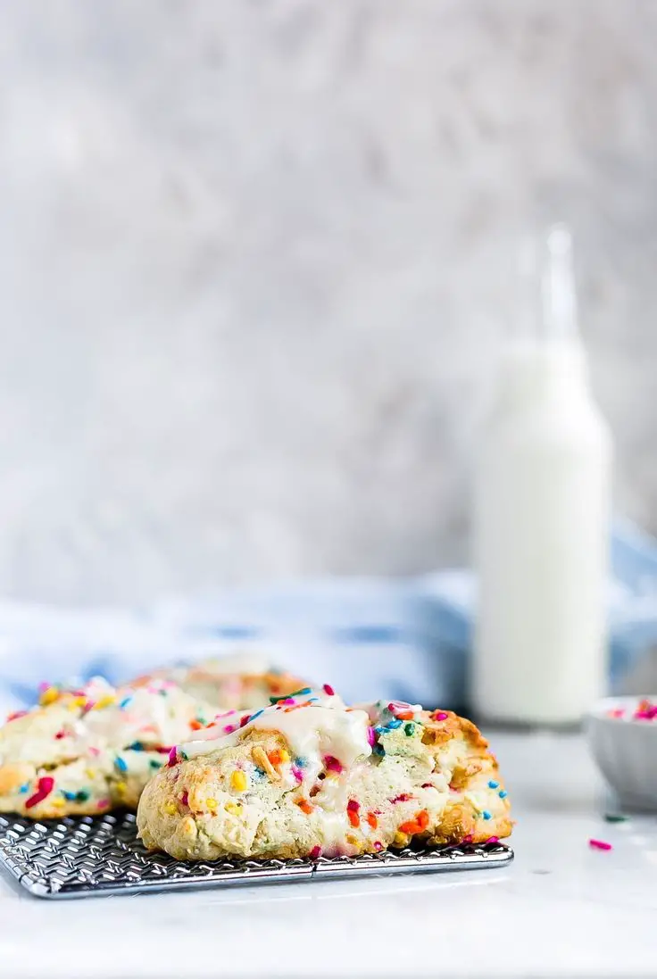 Birthday Cake Scones