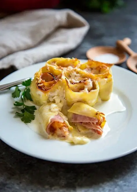 Ham & Cheese Lasagna Roll-Ups