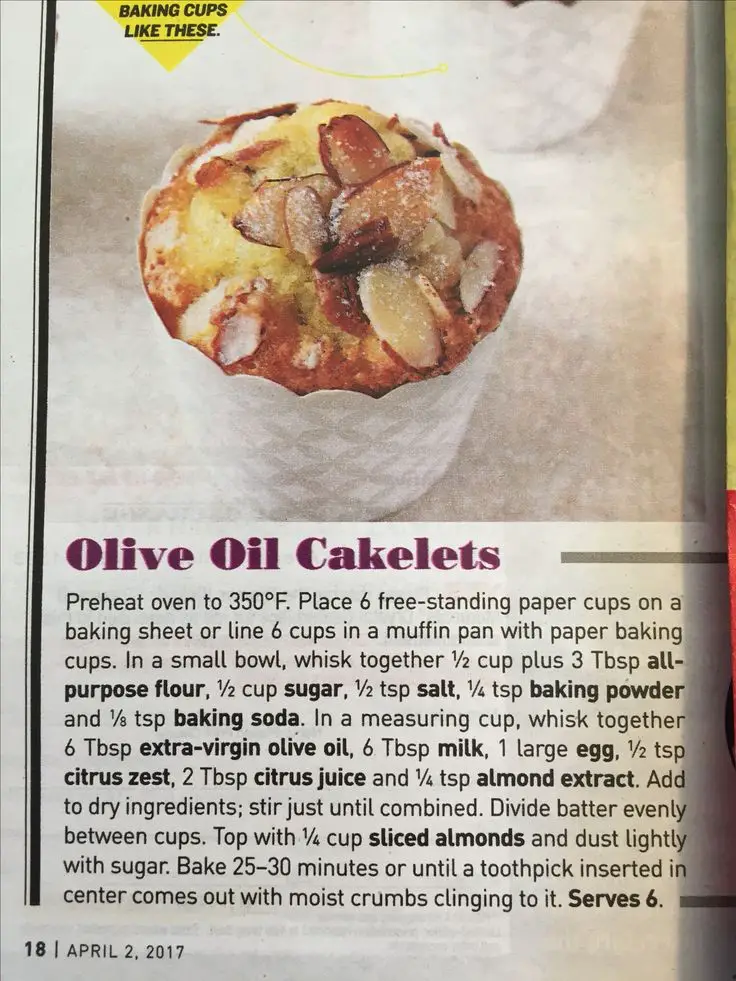 Olive Oil Cakelets