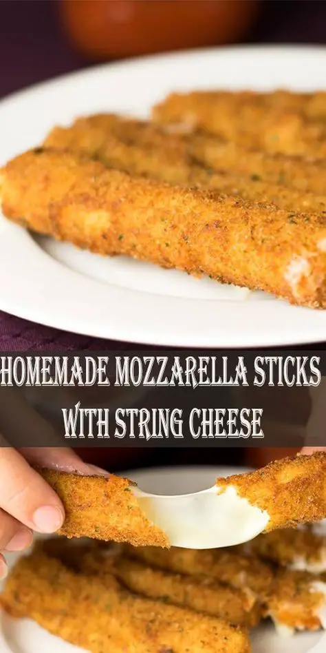 Mozzarella Sticks With String Cheese