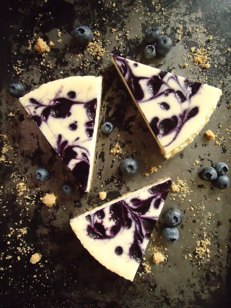 Blueberry Basil Cheesecake