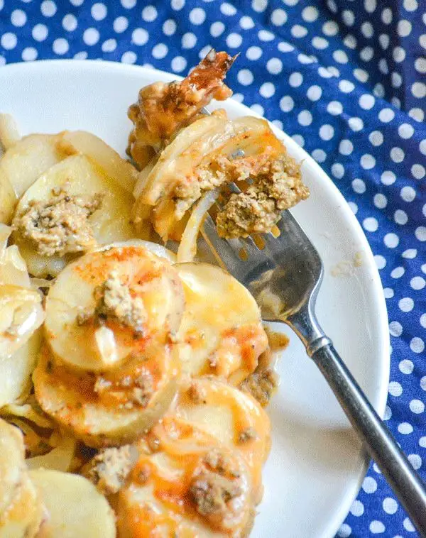 Slow Cooker Beef And Potatoes Au Gratin