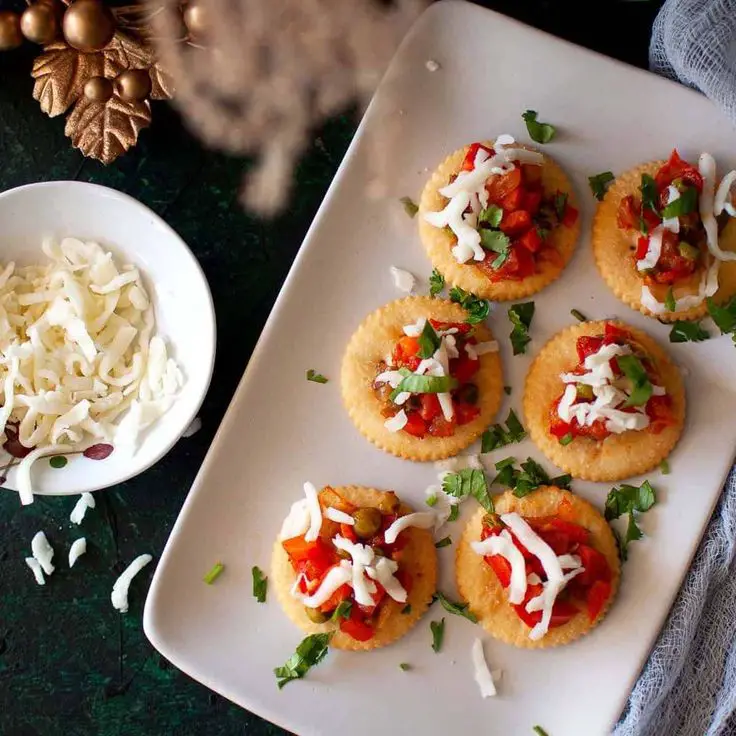 Indian-Style Veggie Canapes