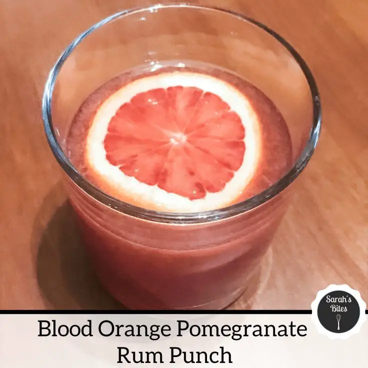 Blood Orange Pomegranate Rum Punch