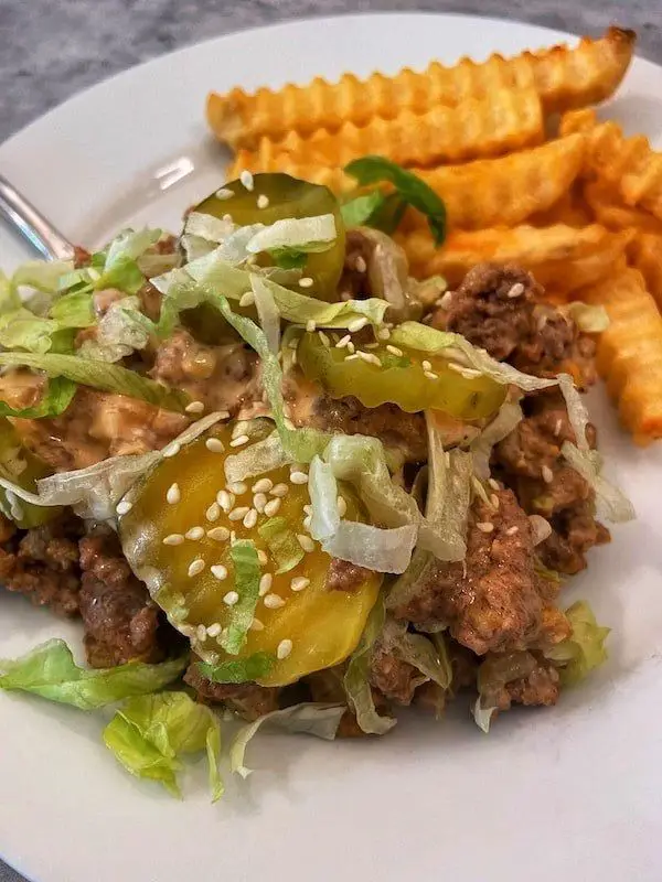 Crock Pot Big Mac Casserole