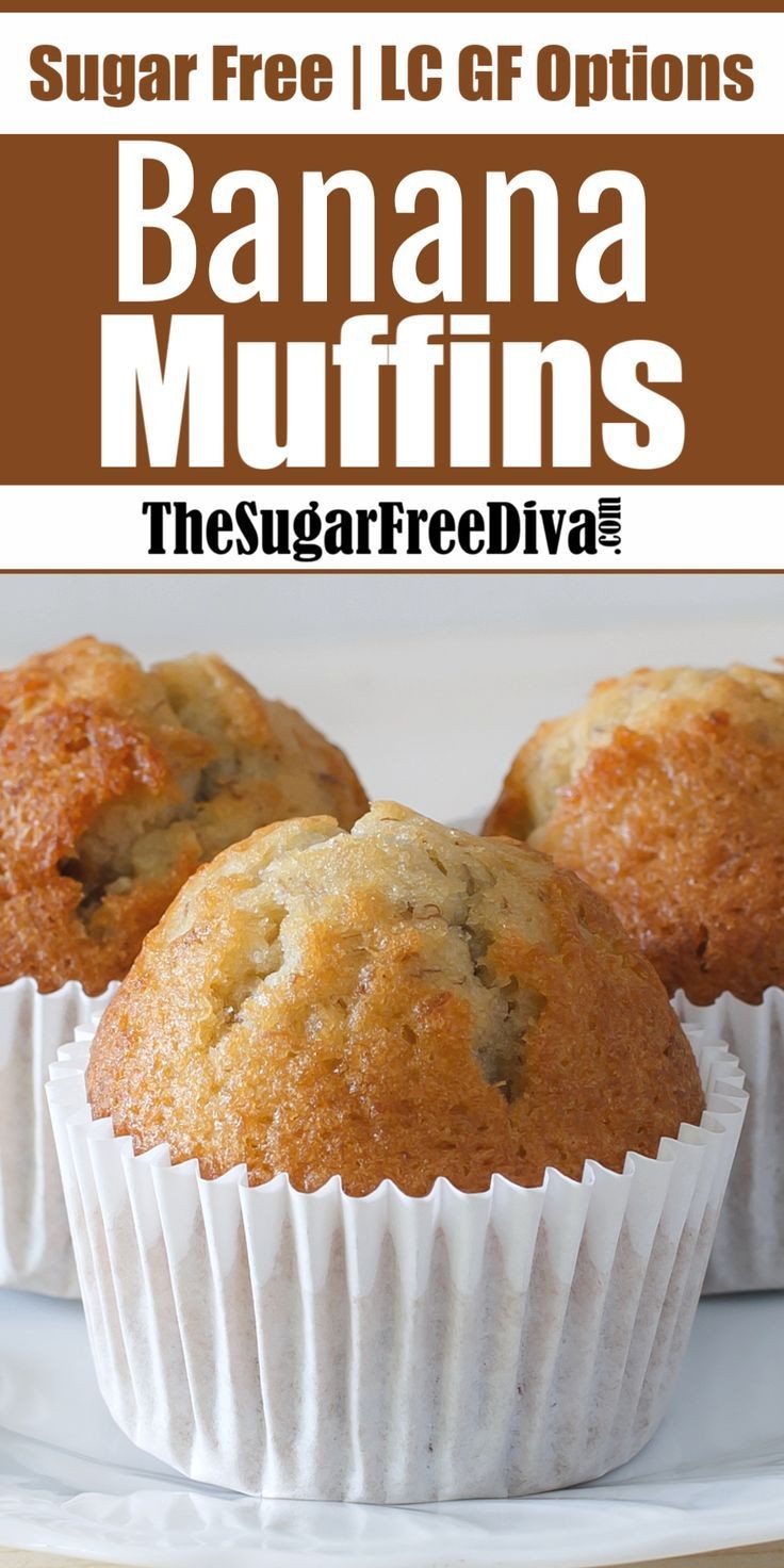 Sugar-Free Banana Muffins