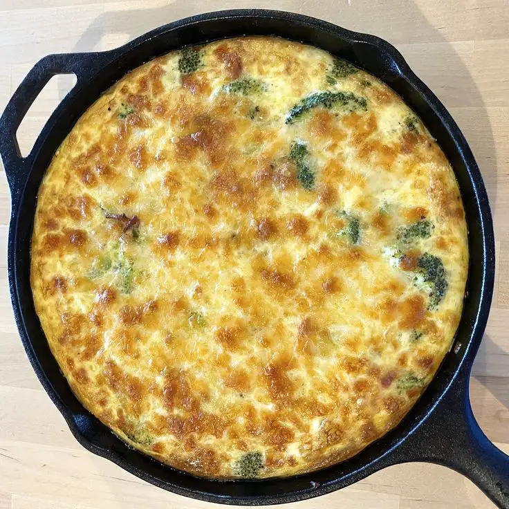 Broccoli & Provolone Quiche