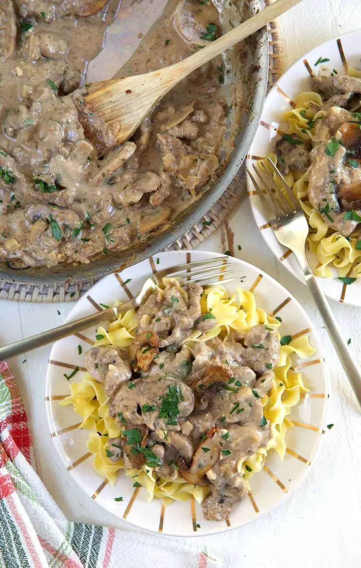 Skirt Steak Stroganoff